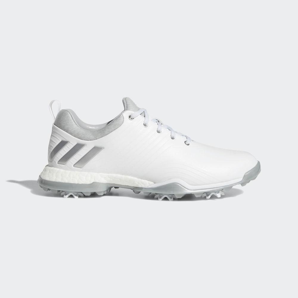 Adidas Women's Adipower 4orged Golf Shoes White/Silver Metal/Grey Ireland DA9740